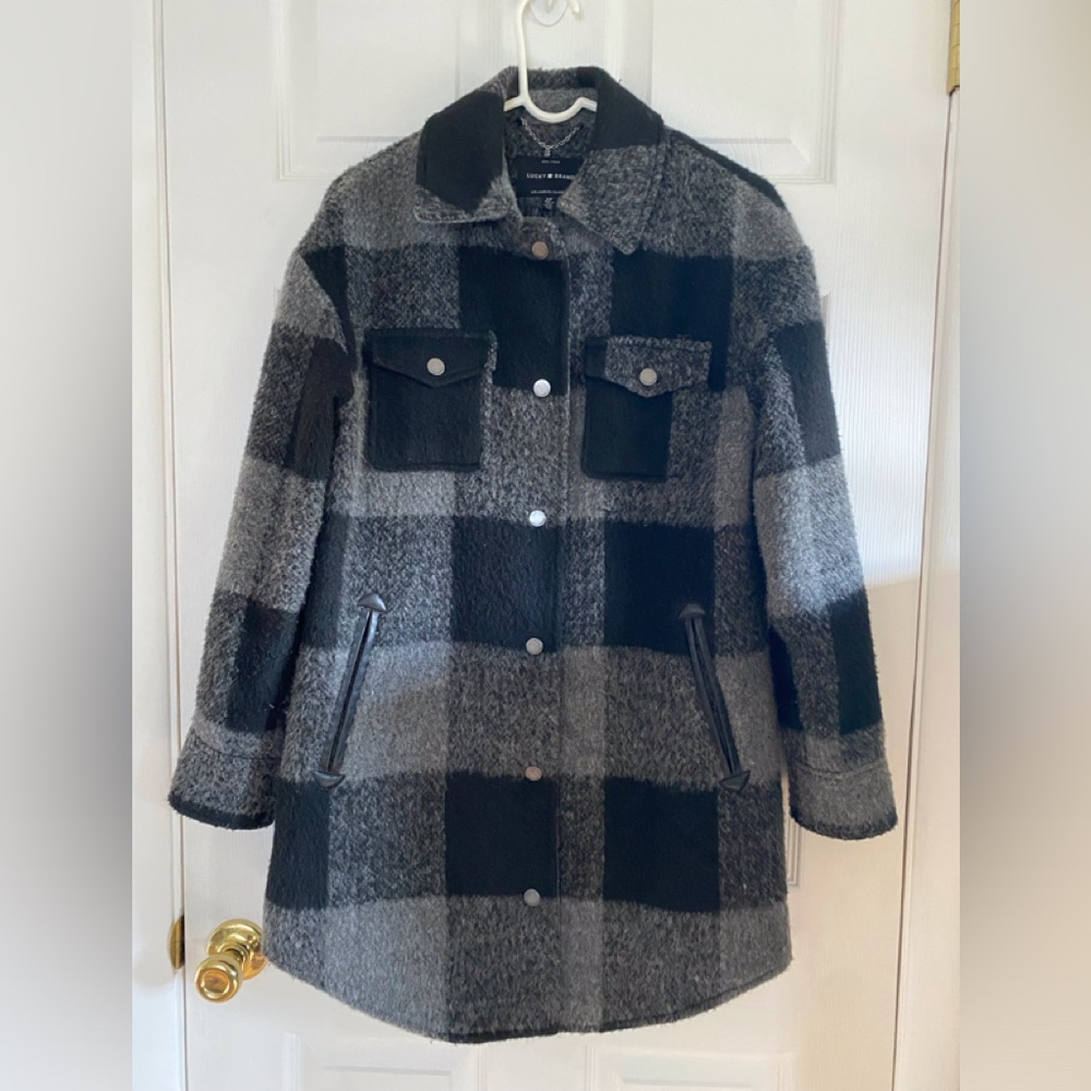 Lucky Brand Buffalo Check Coat